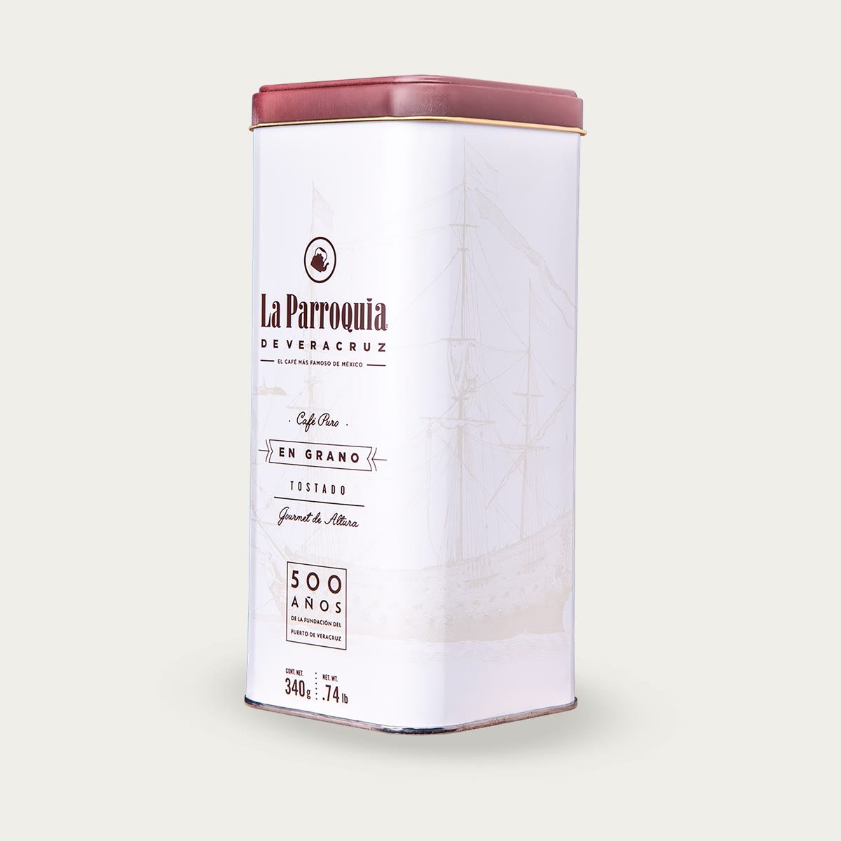 Lata de café La Parroquia de Veracruz